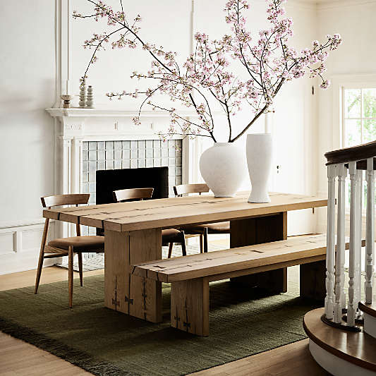 Papillon 88" Oak Wood Dining Table by Laura Kim
