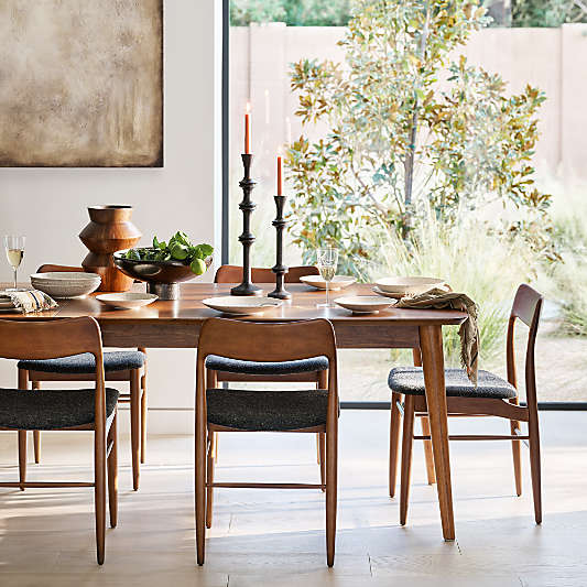 Tate Walnut Wood Extendable Dining Table (60"-144")