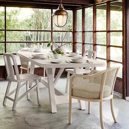 Aya 94" Whitewash Wood Dining Table by Leanne Ford