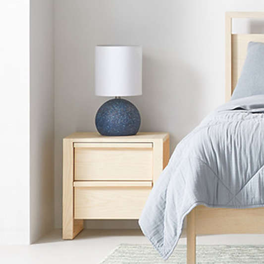 Dark Blue Terrazzo Kids Table Lamp