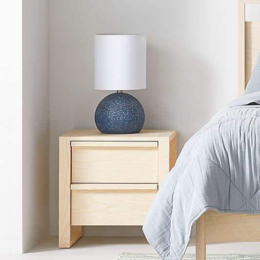 Dark Blue Terrazzo Kids Table Lamp