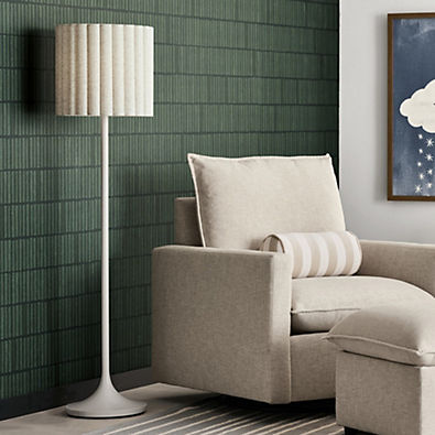 View Emme Pleated Linen Kids Floor Lamp details