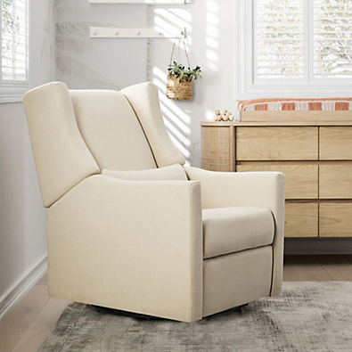 View Babyletto Kiwi Cream Electronic Swivel Glider Power Recliner Nursery Chair details