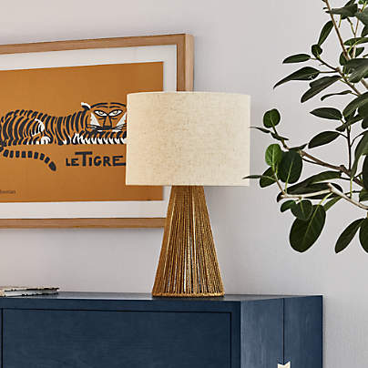 Liam Geo Natural Rope Kids Table Lamp