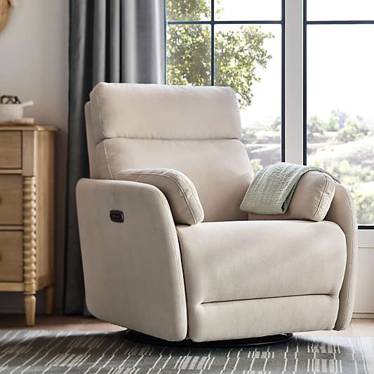 Owen Natural Nursery Electronic Power Recliner with Night Light