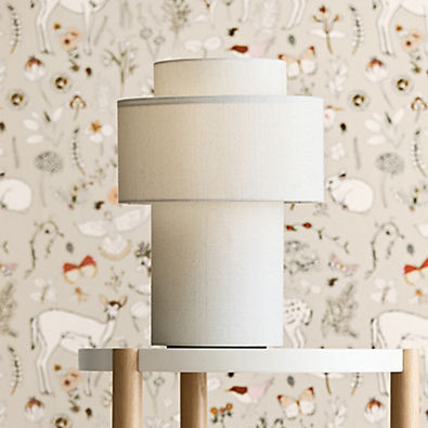 View Reese Natural Linen Kids Table Lamp details
