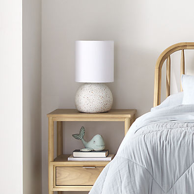 View White Terrazzo Kids Table Lamp details