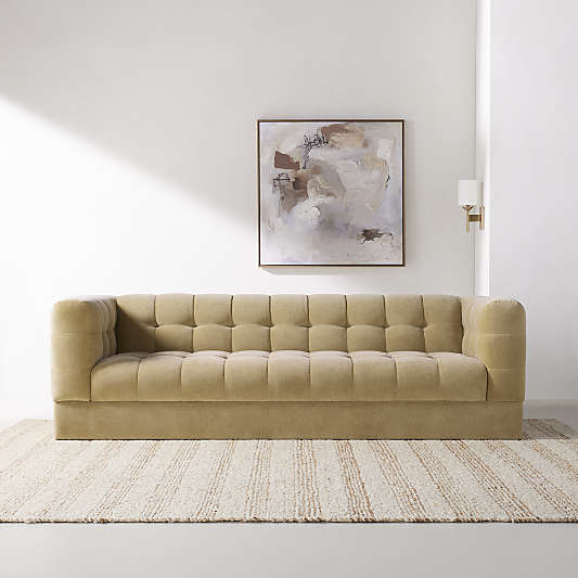 Chiltern Velvet Tufted Sofa 94"
