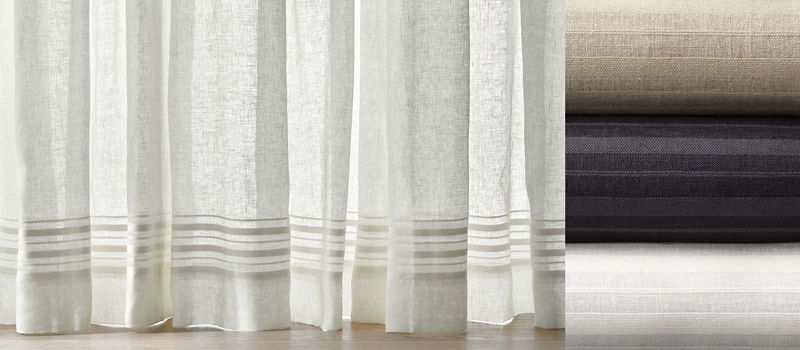 Window Curtain Collections & Best Drapery for Windows | Crate & Barrel ...