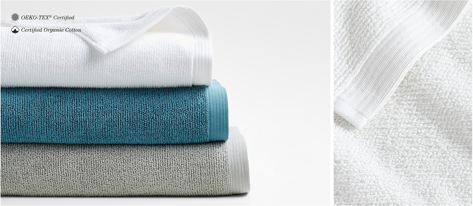 Bath Towels Patterned, Decorative & Striped Crate & Barrel