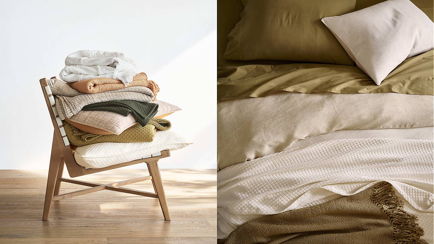 How to Layer Pillows on a King and Queen Bed - Dwell & Oak