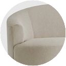 Curved Back Sofa Style Closeup