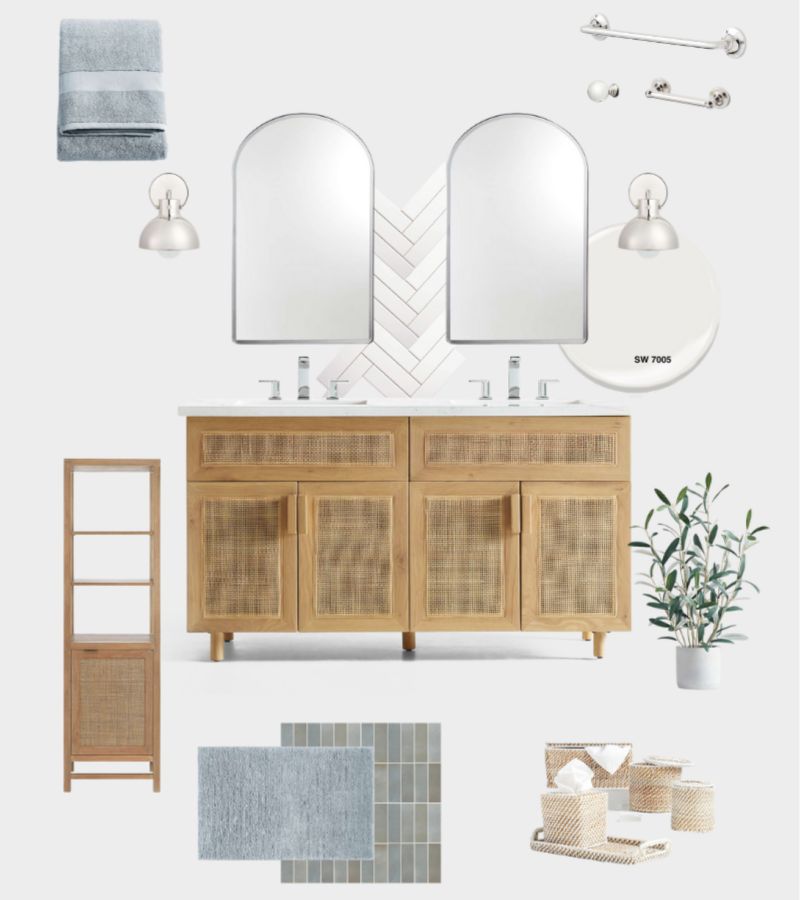 Bathroom updates mood board