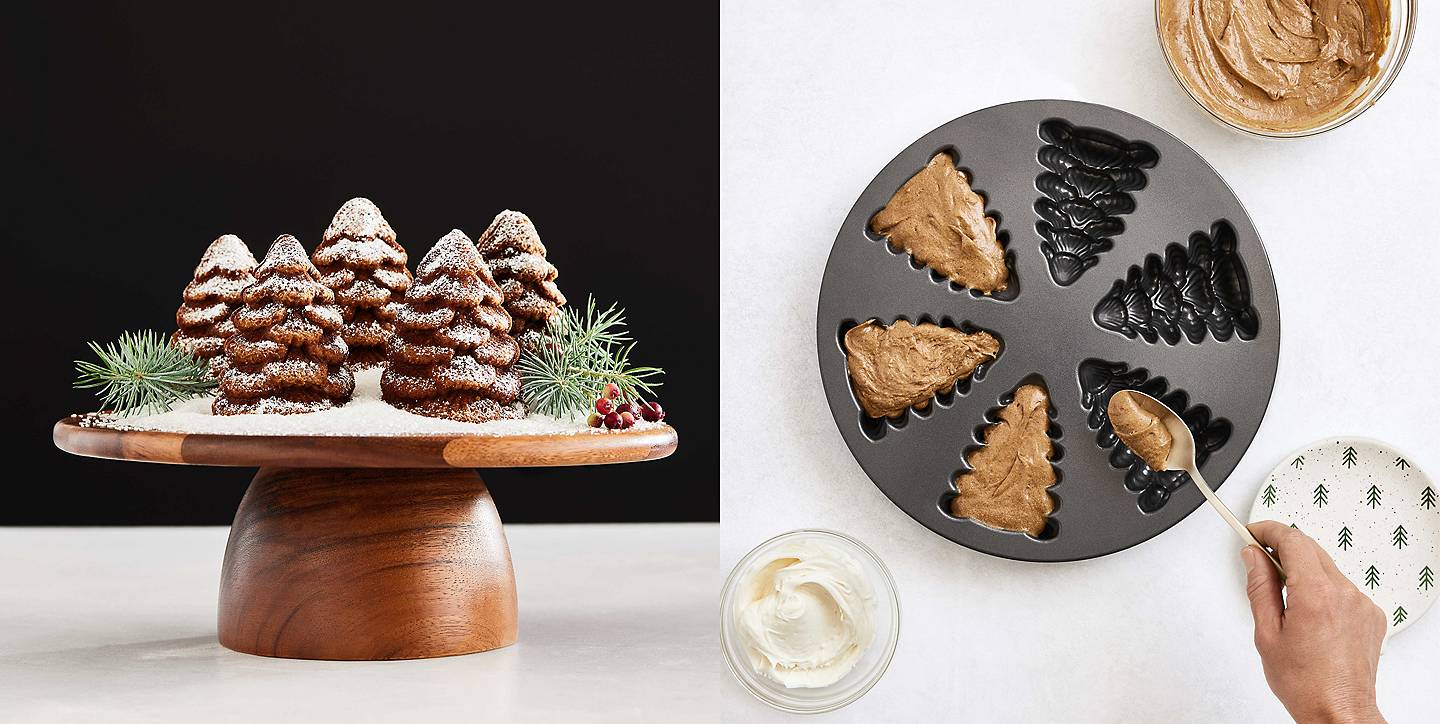 Nordic Ware Mini Christmas Holiday Loaf Cake Pan LIKE NEW 