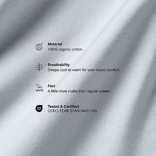 Serene Washed Organic Cotton Sateen Clay Taupe Pillowcases, Set of 2