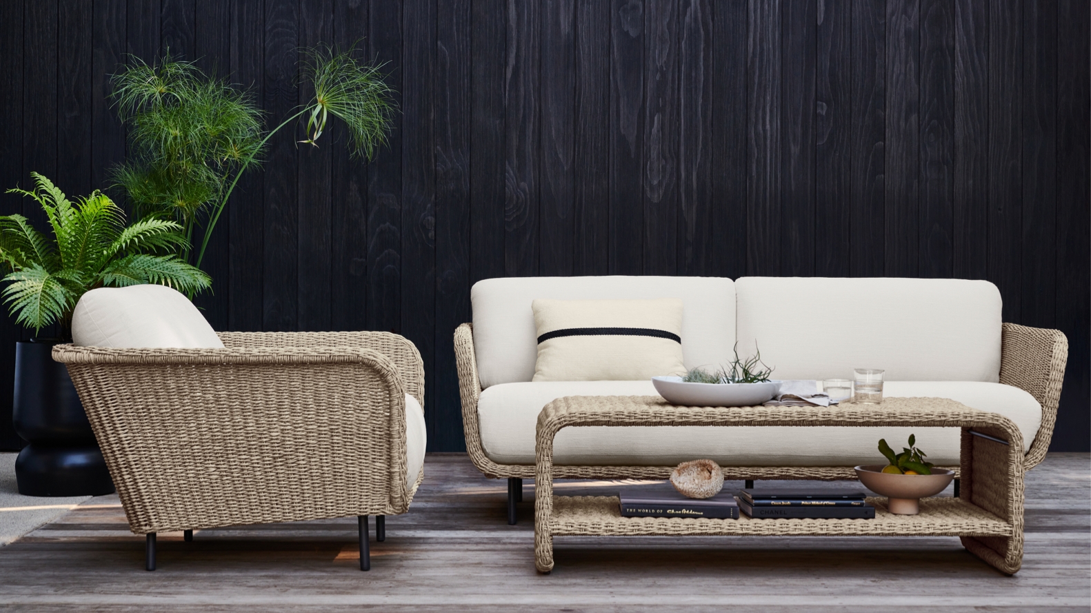 Cane outdoor online sofa