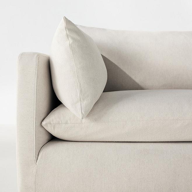 Unwind 5Piece Slipcovered Sectional Sofa + Reviews Crate & Barrel