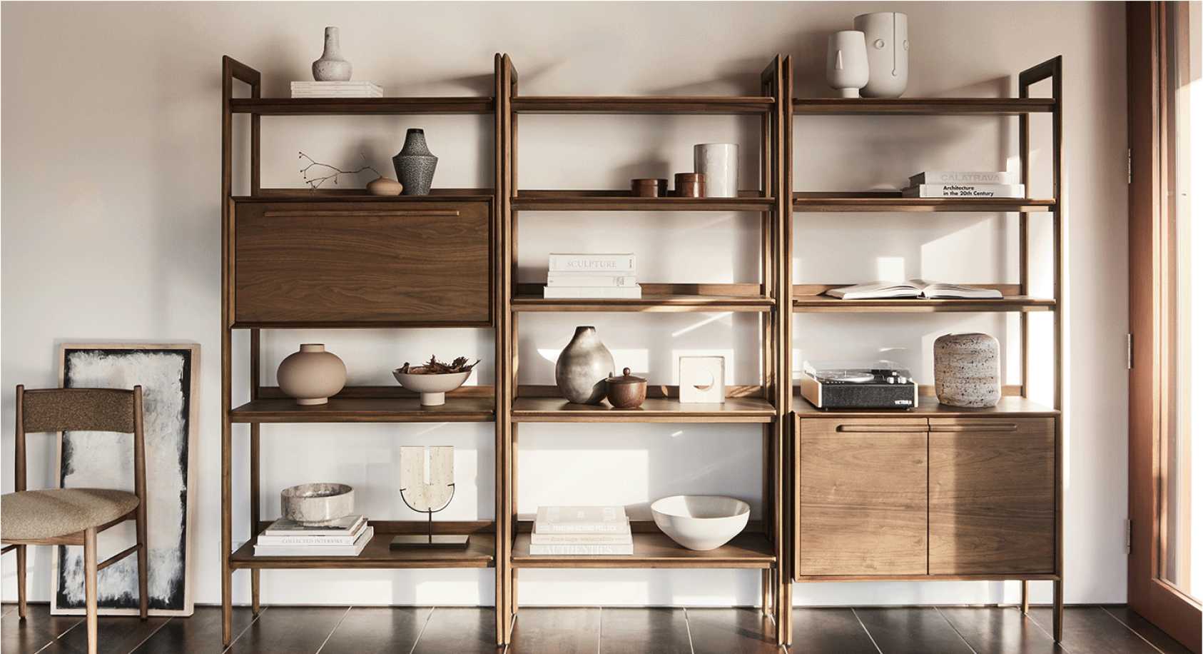 Tate bookshelf best sale crate and barrel