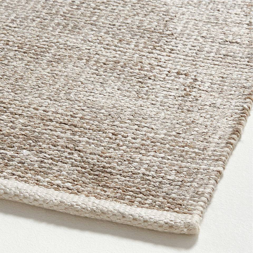 Brown and Grey Flatweave Chenille Rug - 3'6 x 5'6 – abc carpet