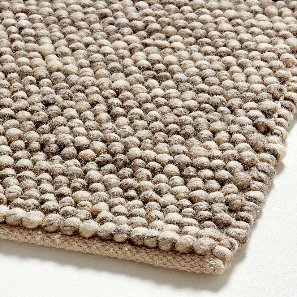 Orly Wool Blend Textured Ivory Area Rug 9 x12 Reviews Crate Barrel