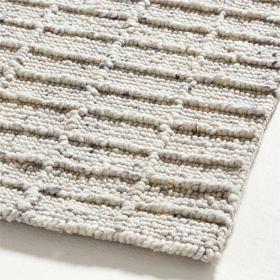 Chunky Knit Wool Woven Rug