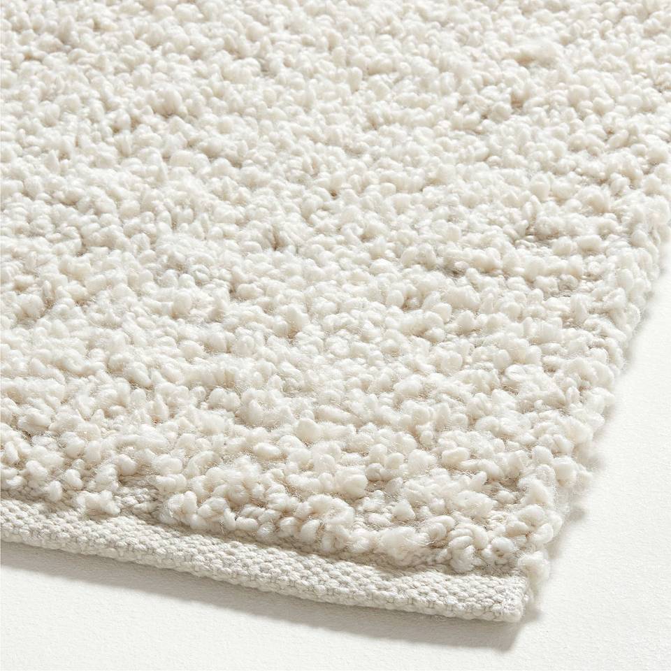 Lille Solid Bouclé Ivory Area Rug 8'x10' + Reviews