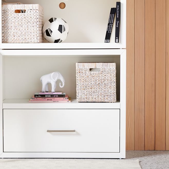 Crate and deals barrel white bookshelf