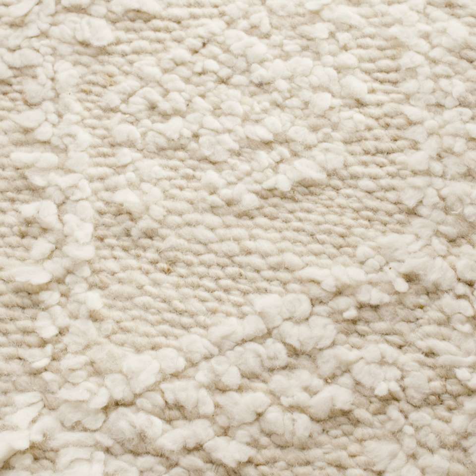 Big Sur Wool Handwoven Ivory White Area Rug