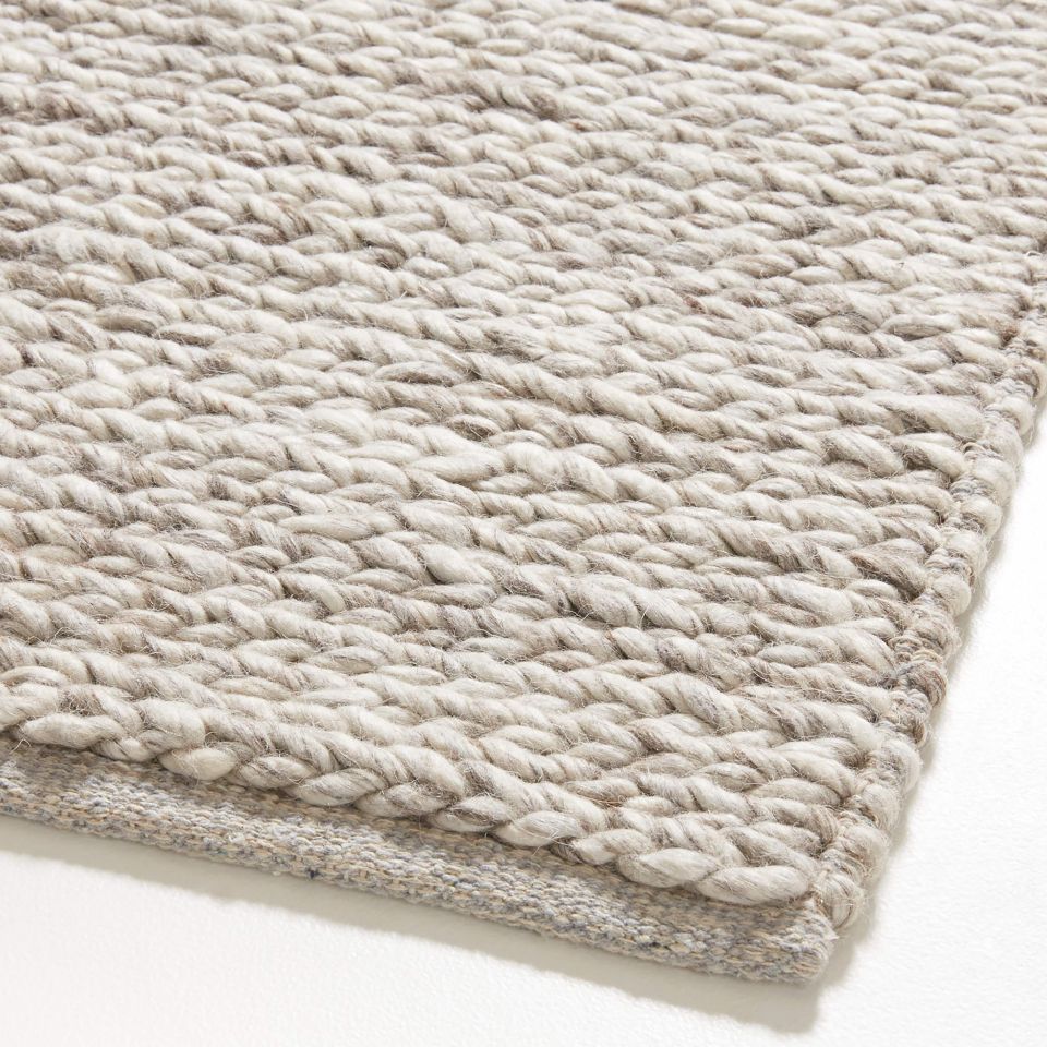 Bruges Performance Sweater Knit Silver Area Rug 6'x9' + Reviews