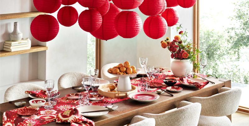 lunar new year tablescape