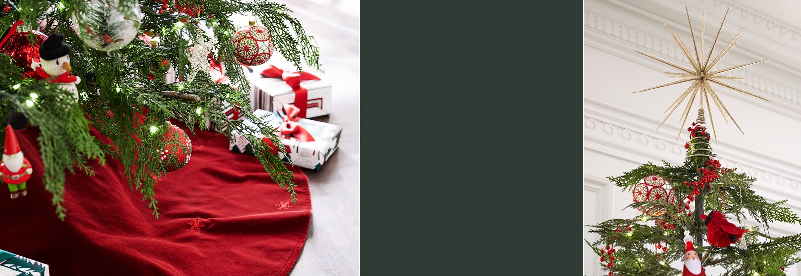 Christmas Tree Skirts, Tree Collars & Tree Toppers Crate & Barrel