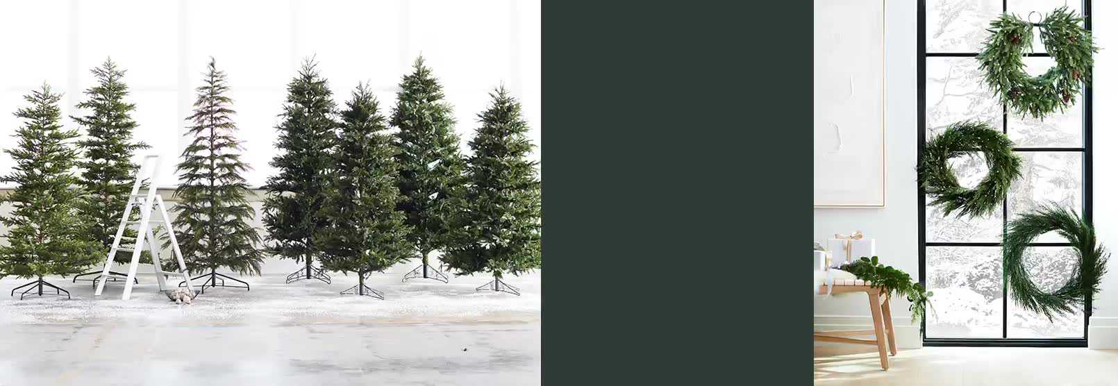 Christmas Garlands, Faux Christmas Trees & Wreaths Crate & Barrel