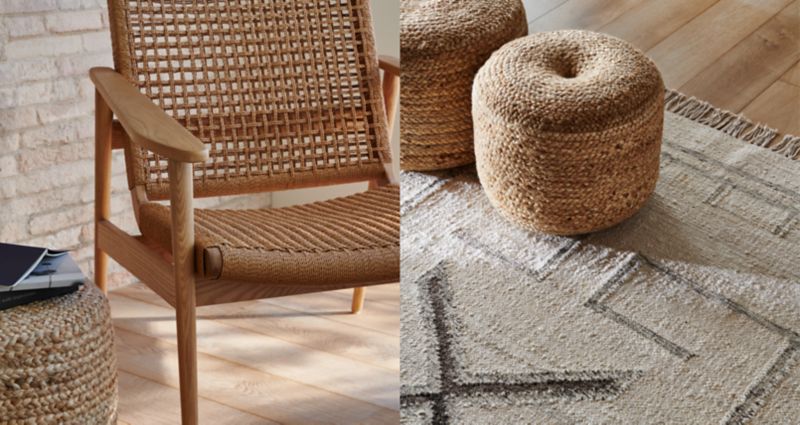woven accent chair