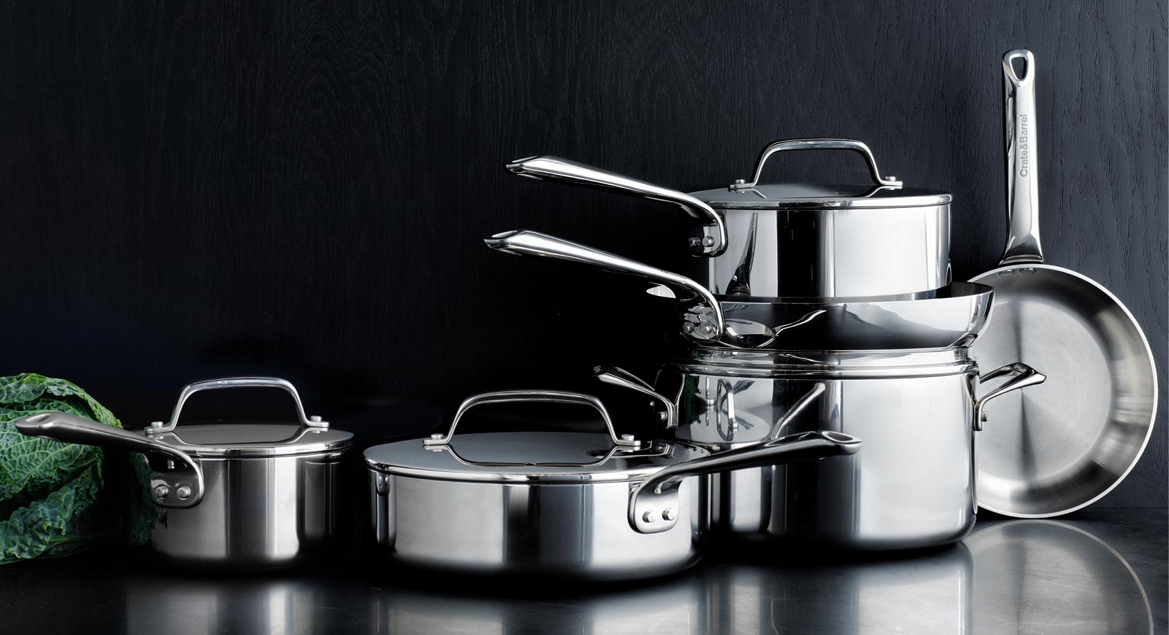 5-Ply Copper Core Cookware from The Kitchen by Crate | Crate & Barrel