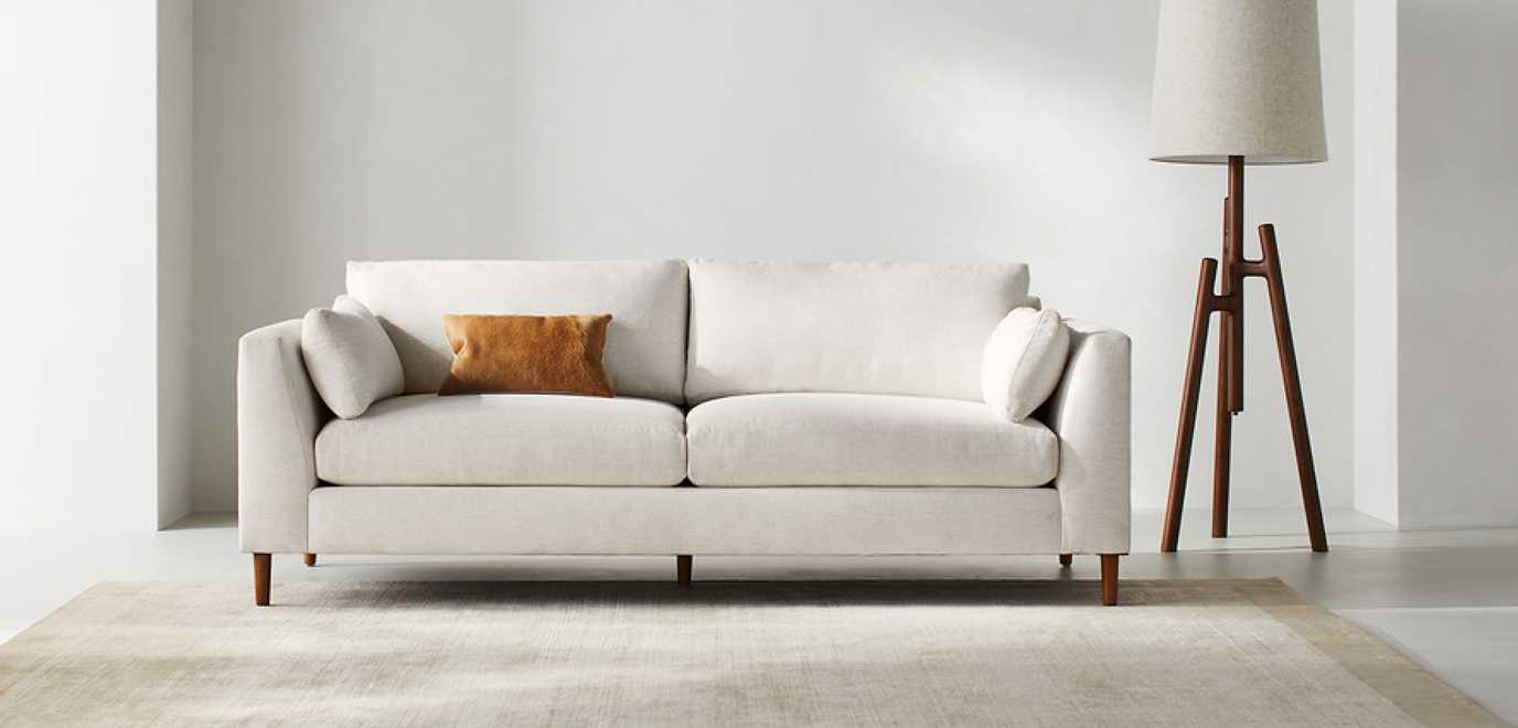 Avondale Wood Leg Sofa & Furniture Collection | Crate & Barrel Canada