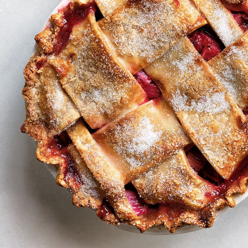 Strawberry Rhubarb Pie Recipe | Crate & Barrel