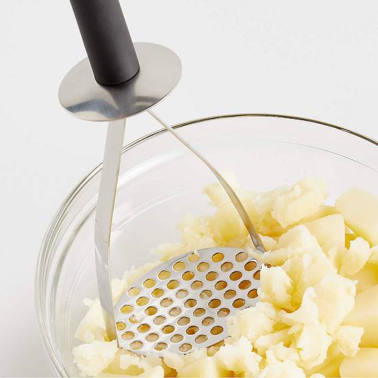 Long Ergonomic Nylon Masher for Kitchen - Large Heavy Duty Potato and  Vegetable Hand Food Masher - Handheld Nonstick Cookware - Utensils for  Mashed