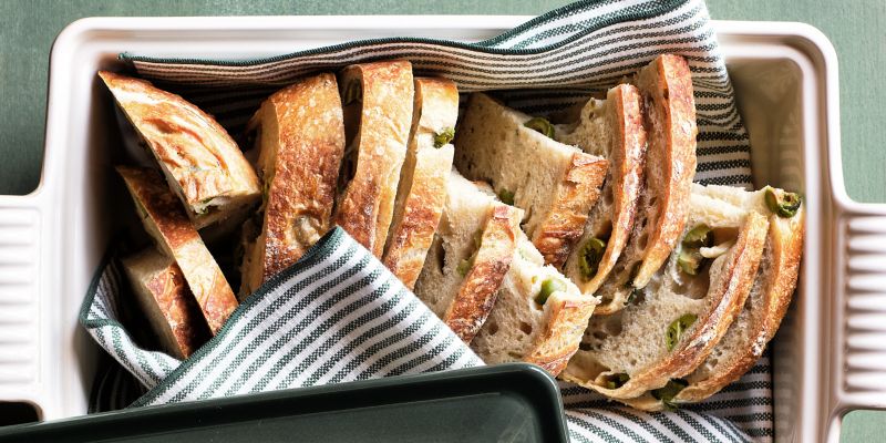 Green Olive Country Bread Recipe Crate Barrel Canada   Cb DPLP 20231012 GGRec Bread