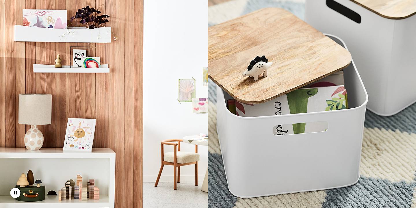 Toy storage with lid store