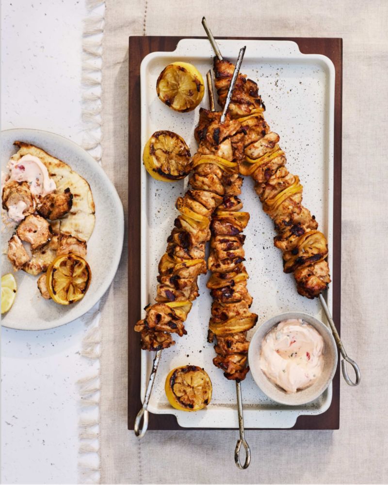 Chicken and Lemon Skewers