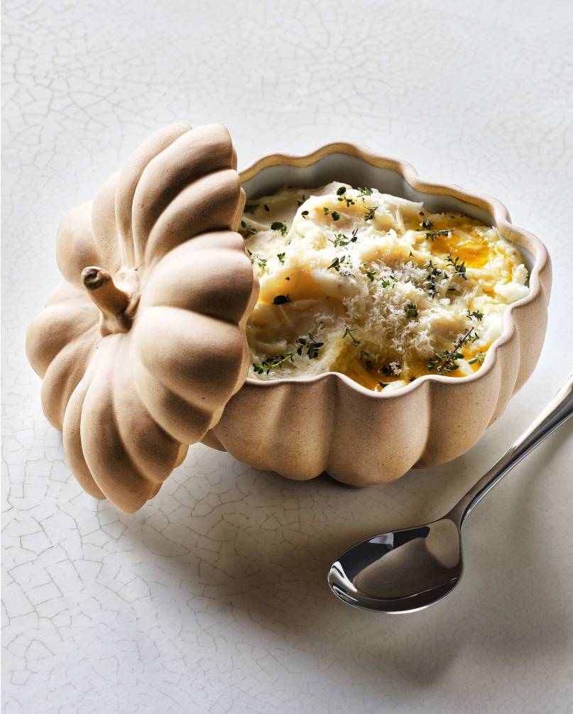 gruyere and thyme mashed potatoes