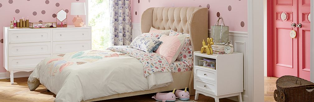 Girly Pink Bedroom