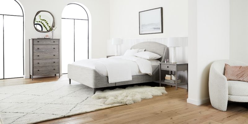 Gray and White Bedroom