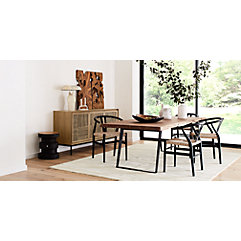Crate and barrel rustic dining table hotsell