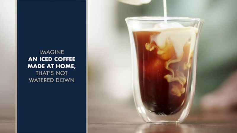 Play De'Longhi ® Black Dinamica Espresso Machine with Iced Coffee and Manual Milk Frother - video 2 of 3