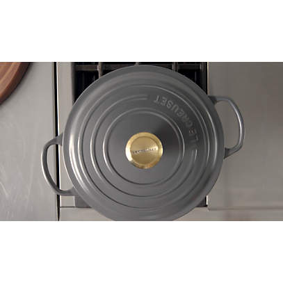 Le Creuset Signature 3.5-Qt. Ink Blue Enameled Cast Iron Braiser