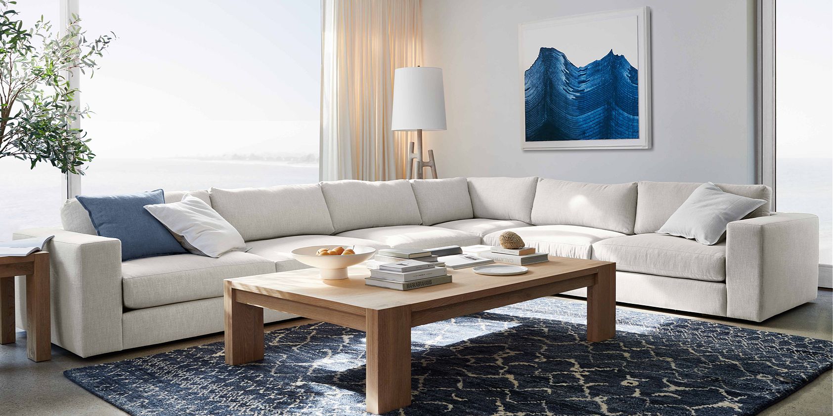 Oceanside Low DeepSeat Apartment Sofa + Reviews Crate & Barrel