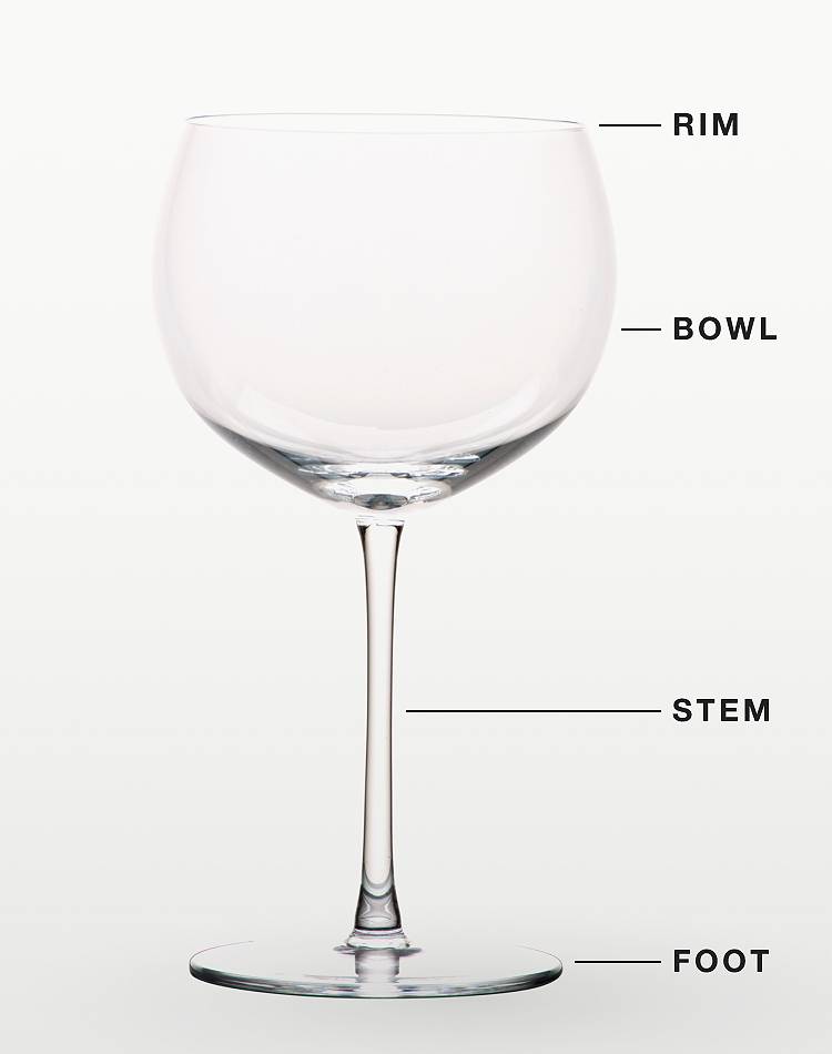 No need for a different shape glass for each wine type, but thin rim, wider  bottom and stem are wine glass musts