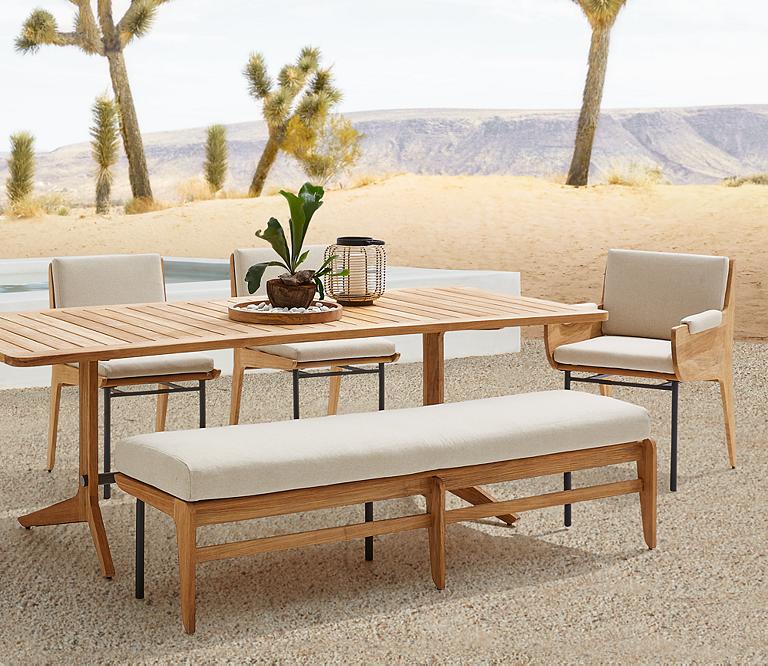 Patio Sets Outdoor Furniture Collections Crate And Barrel - Crate And Barrel Teak Patio Table