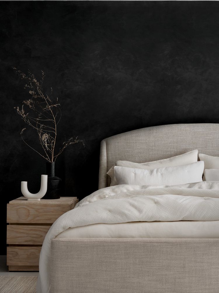 Crate and barrel store queen headboard